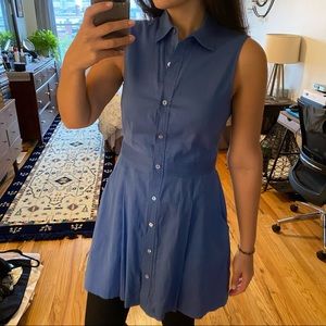 Theory 100% cotton button dress size 8